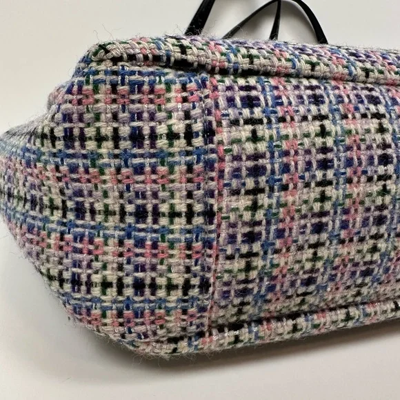 Coach Gallery Multicolored Herringbone Tweed Tote Bag - Picture 8 of 16